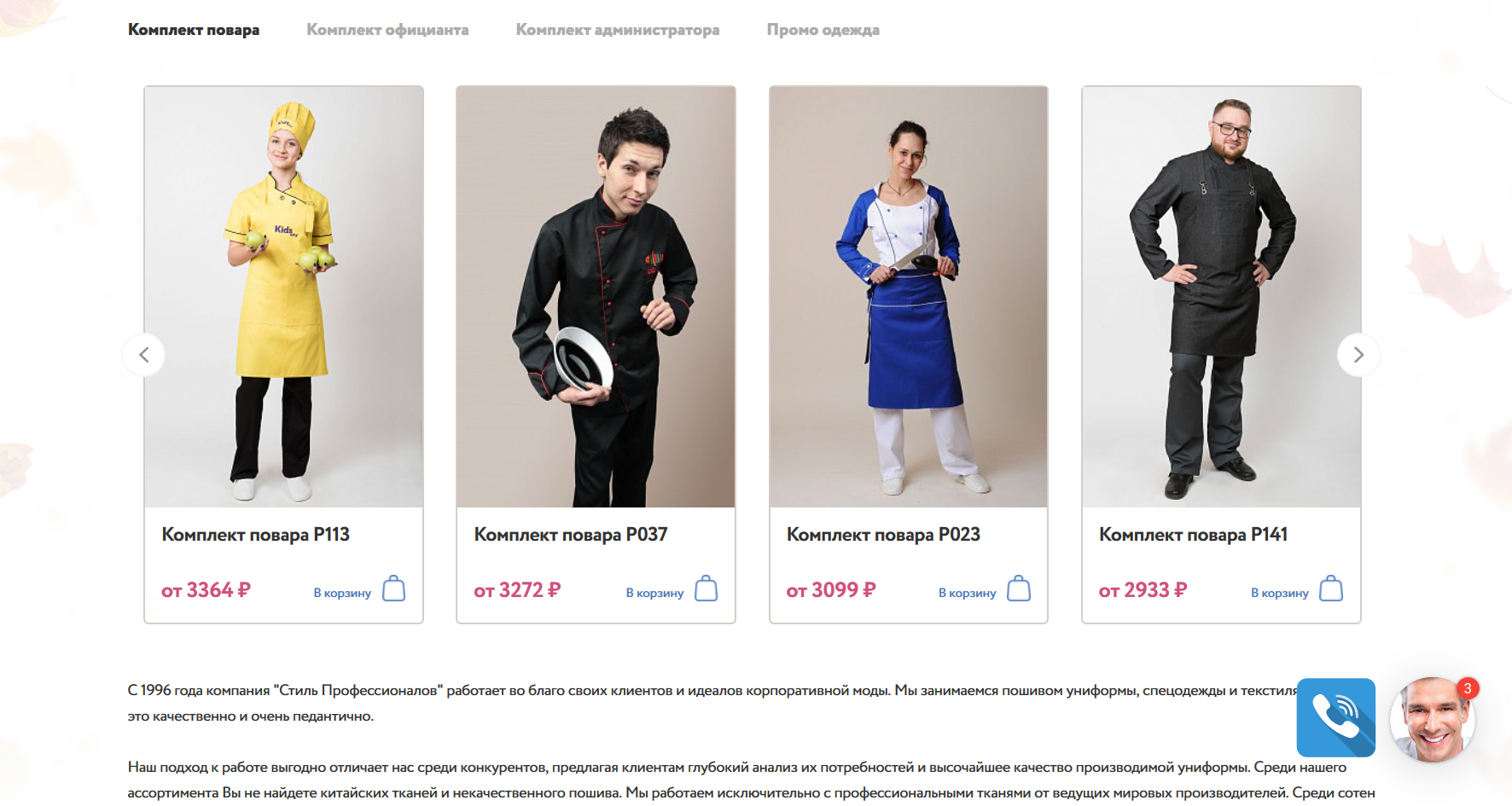 Создание интернет-магазина "Стиль профессионалов"