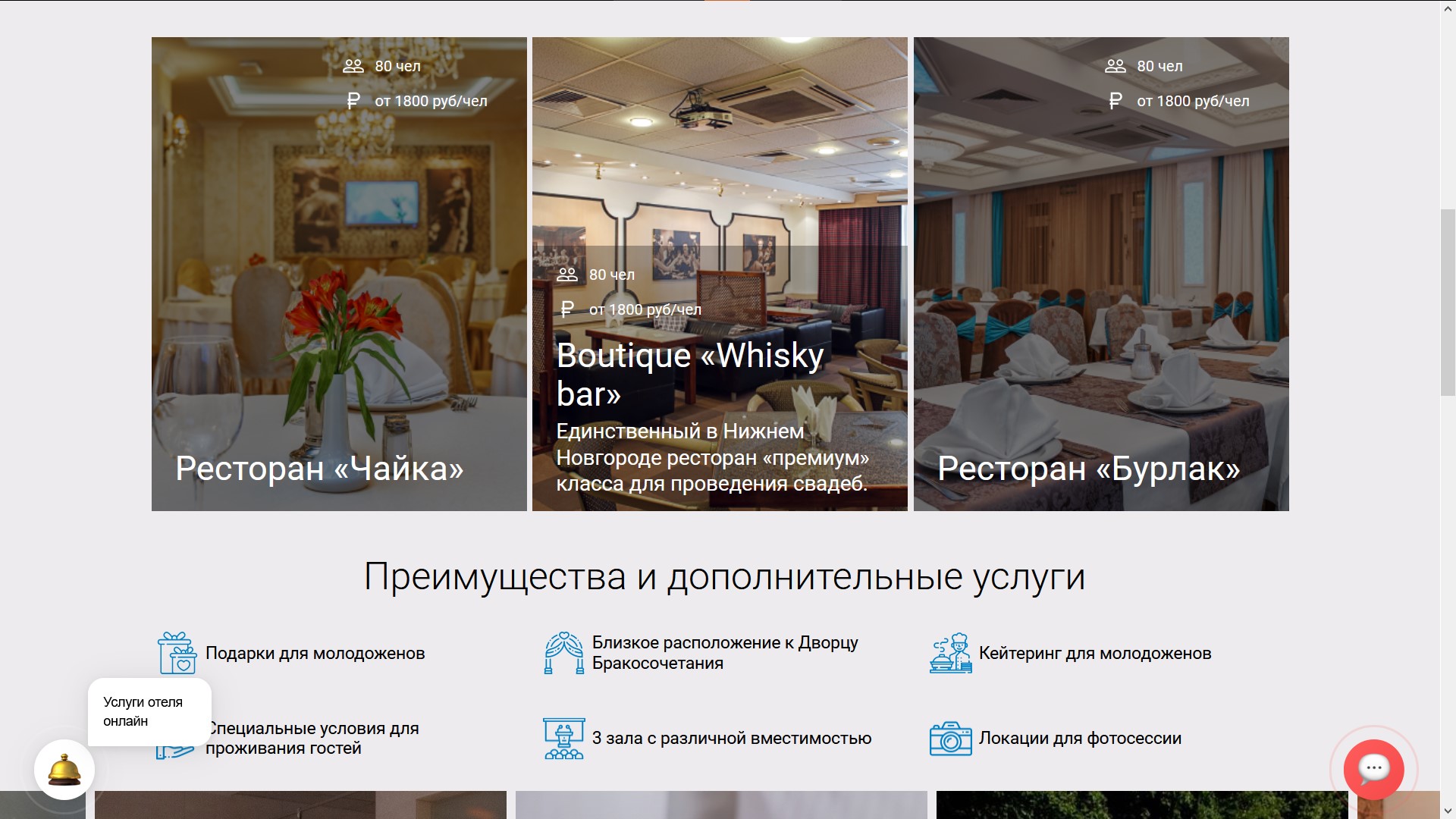 Создание корпоративного сайта для компании "Гостиница Волна"